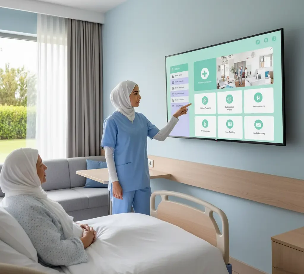 Hospital IPTV system in Dubai
